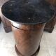 Somno empire period, flamed mahogany, anthracite Sainte-Anne marble