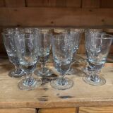 Série de 11 verres bistrot