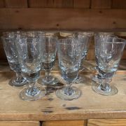 Set of 11 bistro glasses