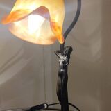 Swan neck lamp signed tief