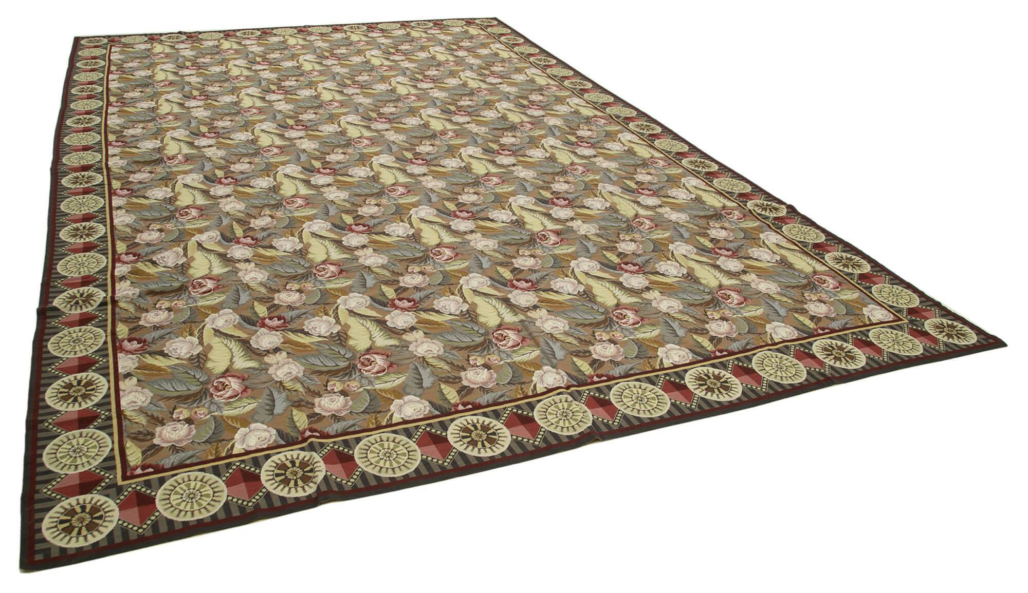 Handmade Vintage Flatweave Needlepoint Kilim 366 cm x 545 cm