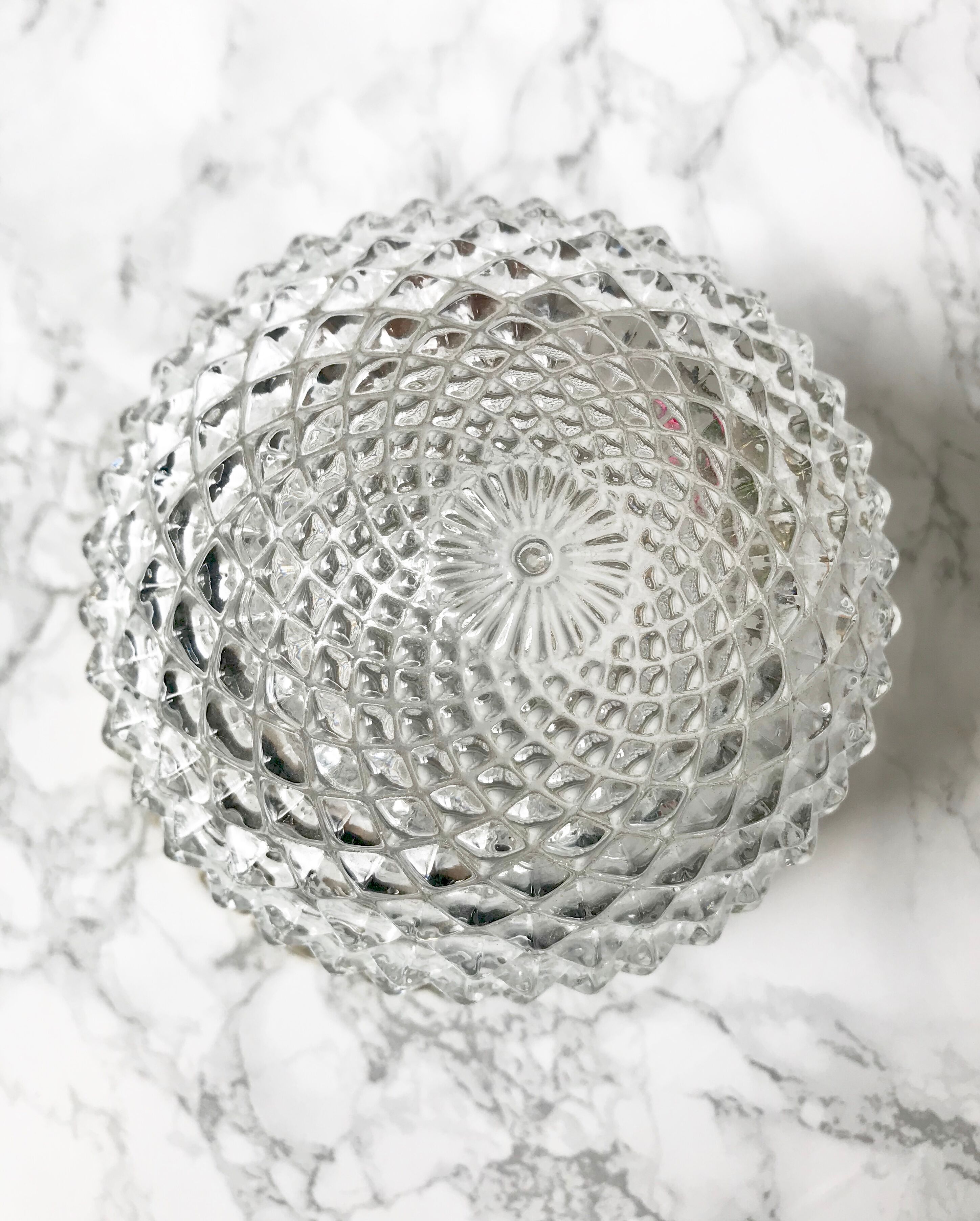 Glass and brass wall lamp