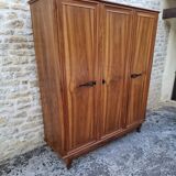 3-door walnut wardrobe