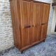 3-door walnut wardrobe