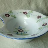 Plat a barbe en faience de st clement barbier fin 19 eme