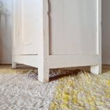 Antique Parisian bonnetière - Cream white - Panelled