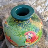 Terracotta vase, signed Morit