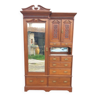 Mahogany wardrobe, plenty of storage