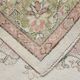 Tapis persan floral vert clair et beige, 204x320 cm