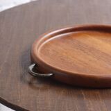 Teak tray with metal handles, Digsmed Denmark, 1960's