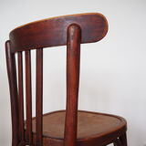 Set of wooden bistro chairs, vintage