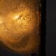 Sculptural Murano ice glass wall lamp, Italy 1970