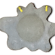 Stylized ceramic sun-shaped mirror, Vallauris