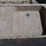Evier ancien ciment granité