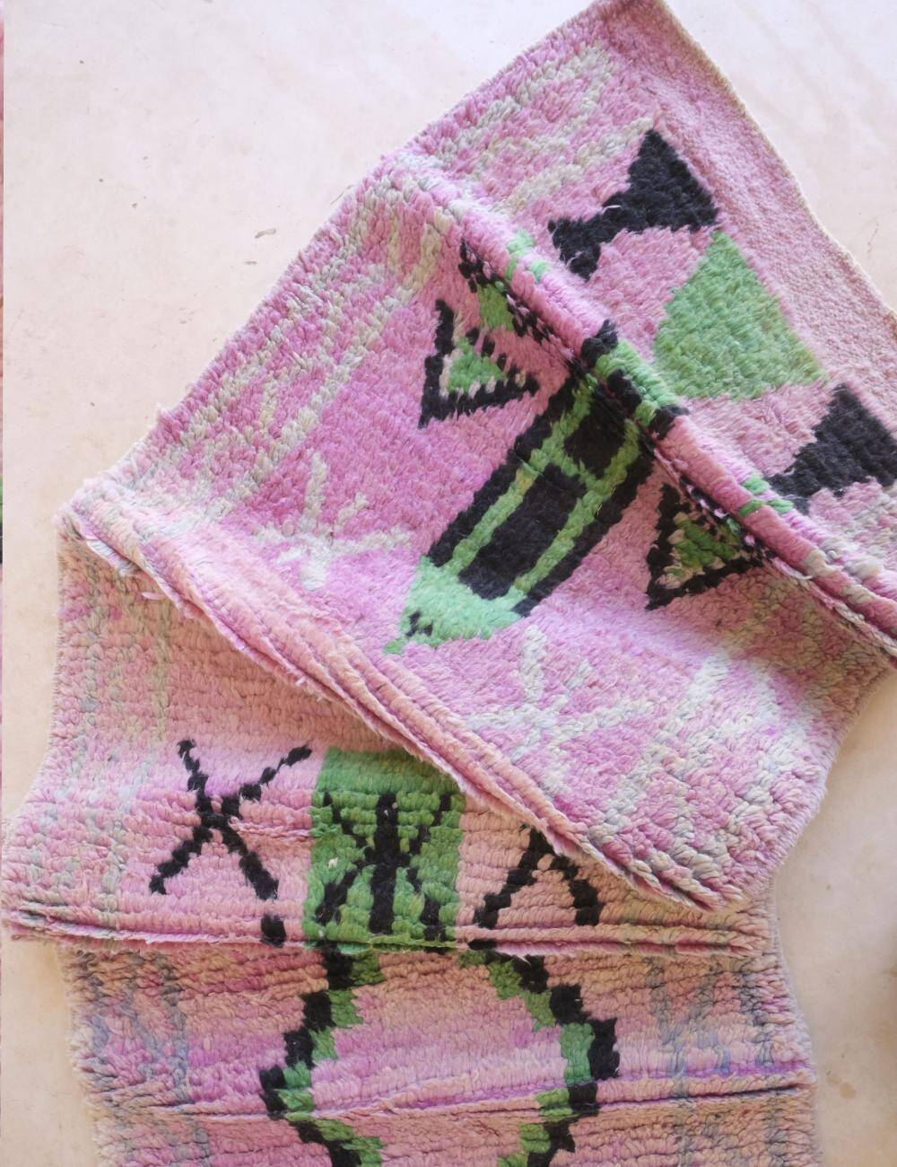 Berber Hallway Rug Lavender - 388 x 79 cm