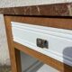 Bedside in Art Deco oak, marble