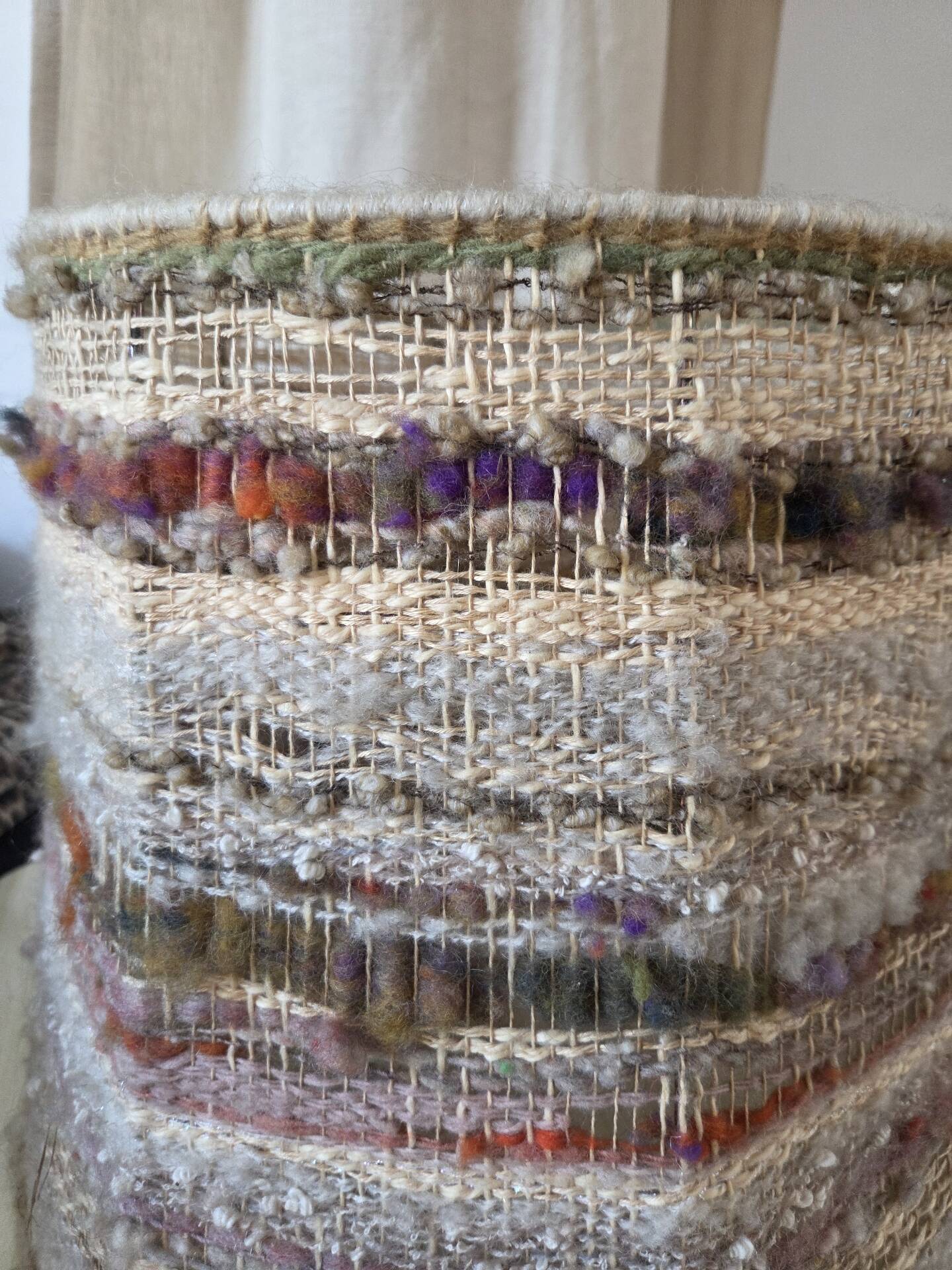 Vintage wool lampshade