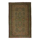 One-of-a-kind turkish handwoven vintage rug - rustic vintage charm 304x 186