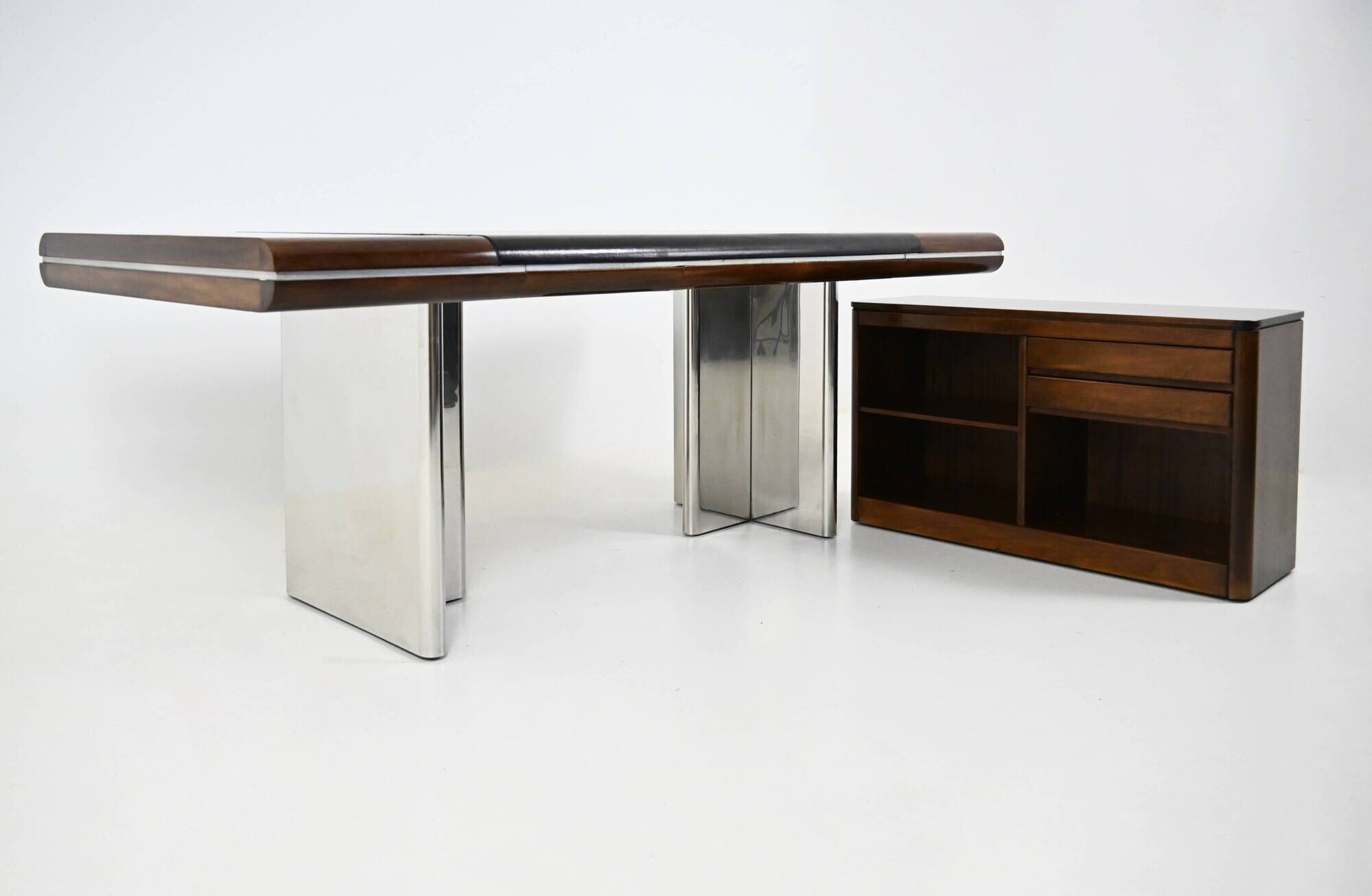 Italian desk designed by Hans Von Klier for Skipper, 1970s.