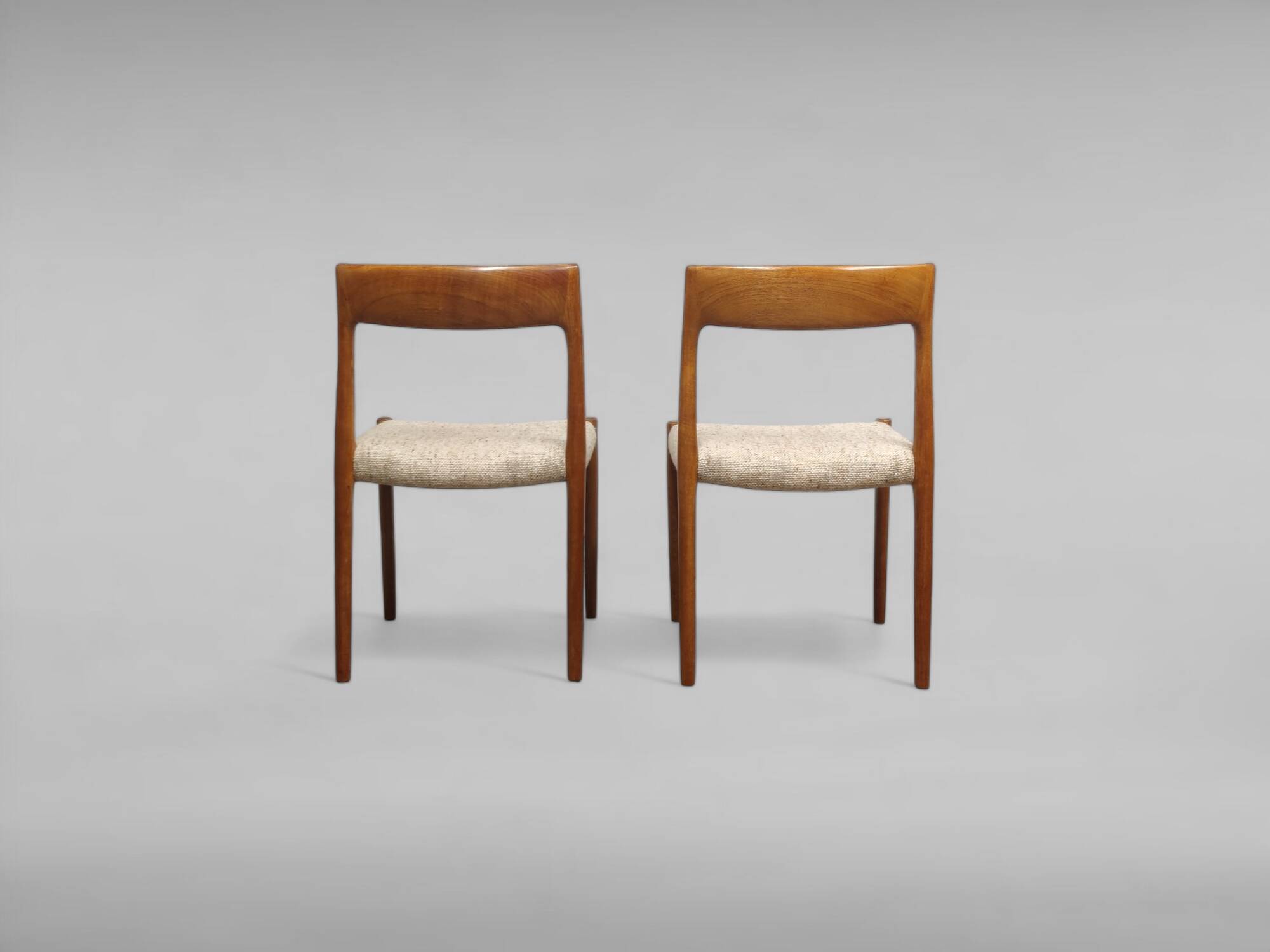 Dining Room Chairs Model No. 77 by Niels Otto Møller, Set of 5