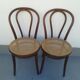 2 Chaises de bistrot en bois courbé