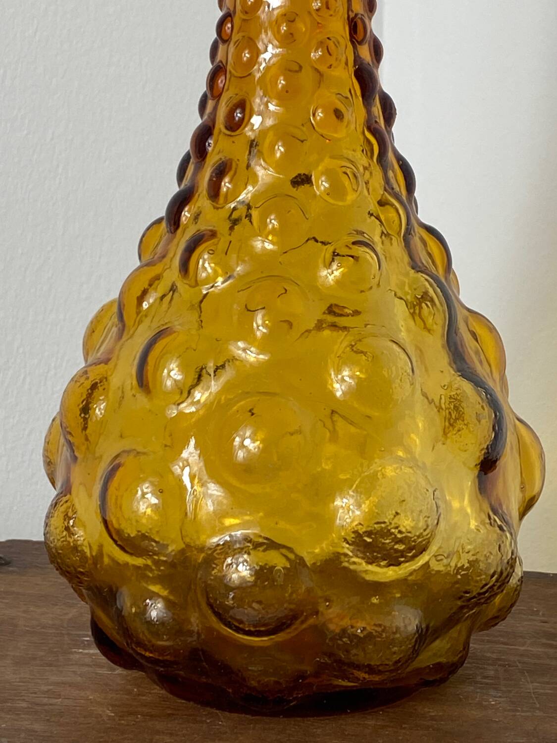 Polished glass carafe