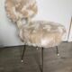 Fauteuil moumoute Pelfran vintage
