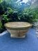 Large wicker and brass fruit bowl by Gabriella Crespi from the 1960s.