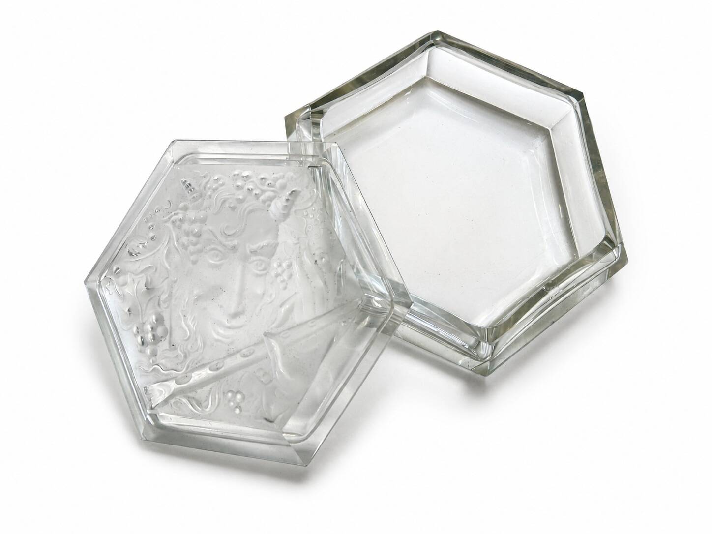 Art Deco crystal bonbonnière