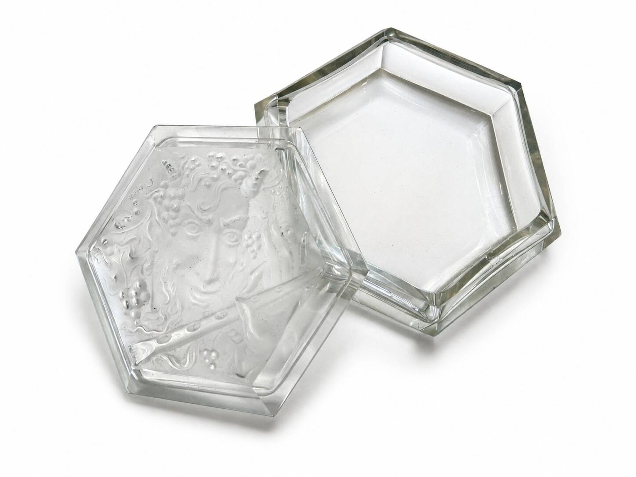 Art Deco crystal bonbonnière