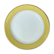 Round golden yellow dish l'amandinoise 7894