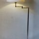 Articulated reading floor lamp from the 80s