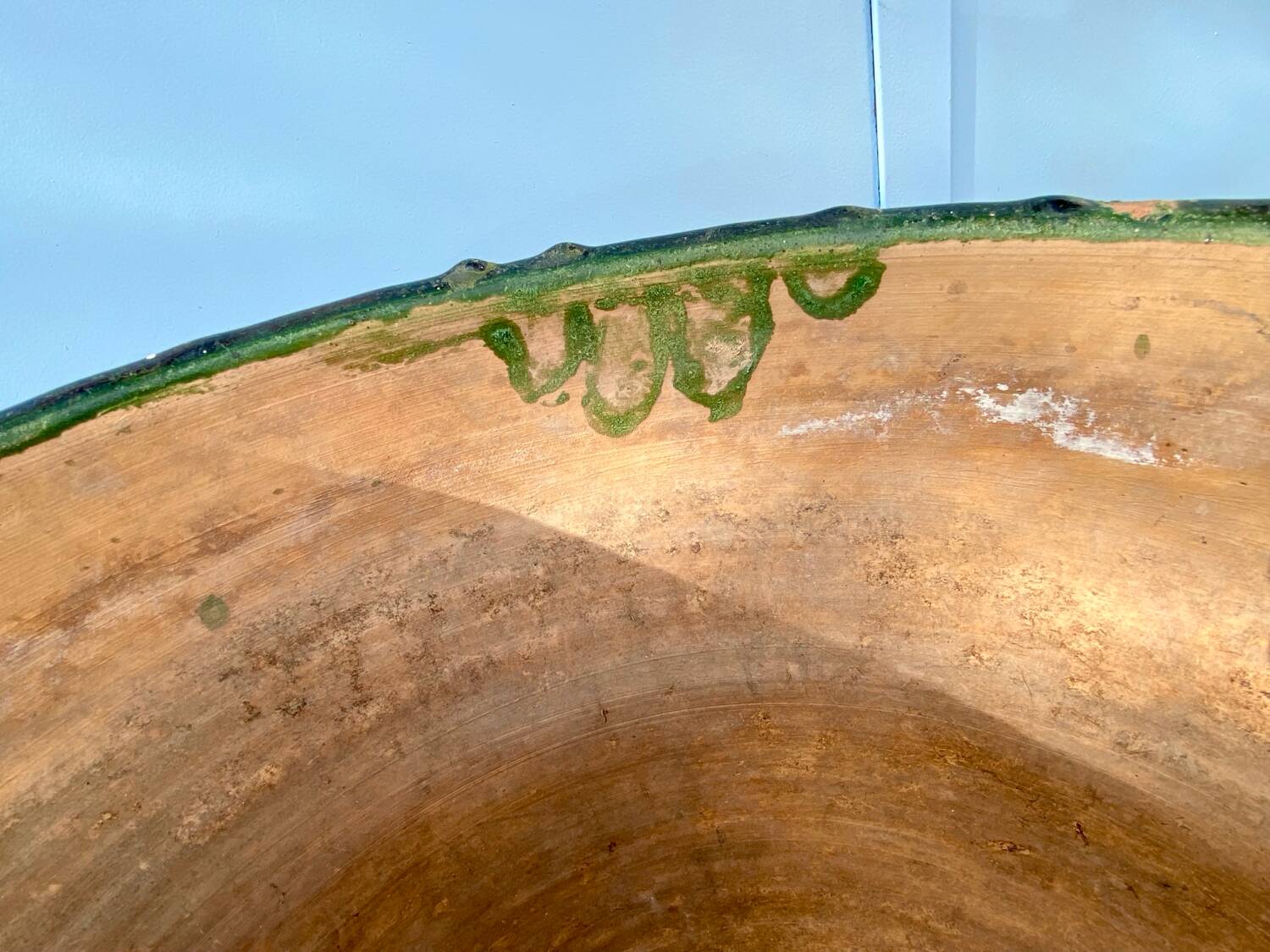 Varnished terracotta jar