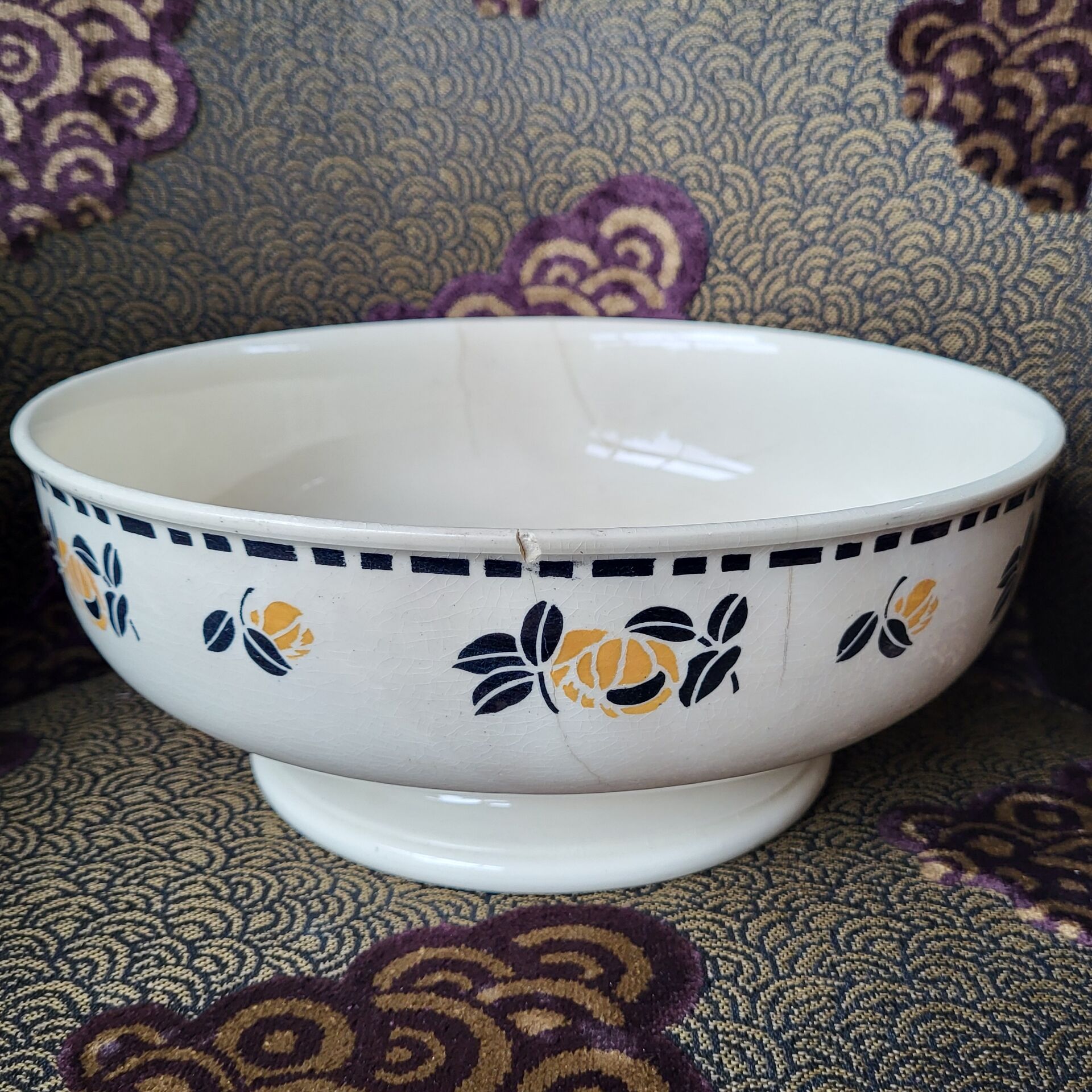 Footed salad bowl Hippolyte Boulenger • France