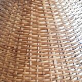 Vintage wicker pendant lamp