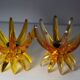 Friedel Lotus Lucite candle holders Germany 1960 x3