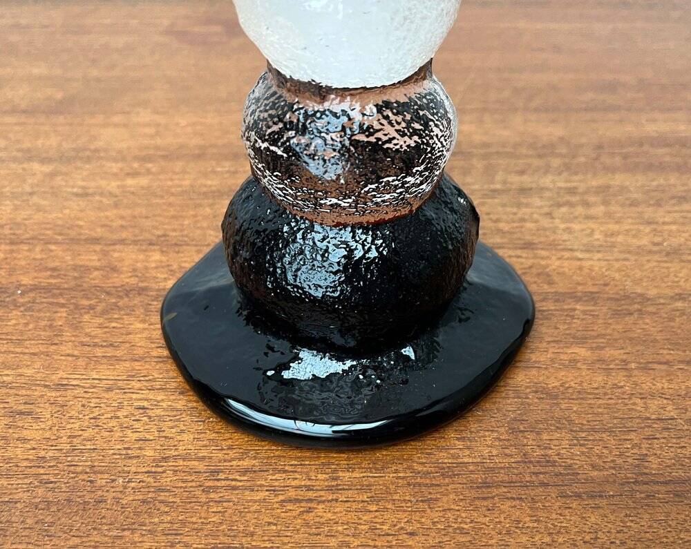 Chandelier en verre moderniste du milieu du siècle par Pertti Santalahti pour Humppila, Finlande, 1960s