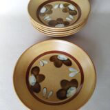 6 Sarreguemines Chamonix calotte plates