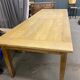 Wooden dining table with 2 drawers