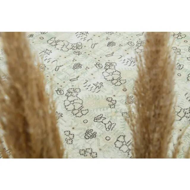 1970s Vintage Turkish Oushak Handmade Wool Cotton Beige Area Rug 170x280