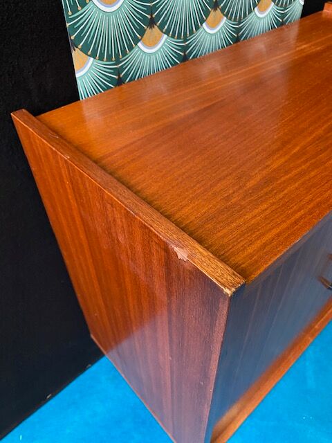 Meuble de rangements acajou vintage 60