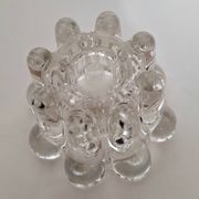 Vintage glass candle holders