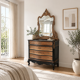 Dresser with mirror