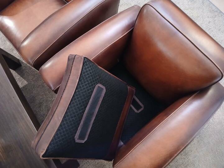 2 fauteuils Club Vintage cuir