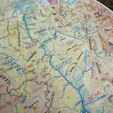 Old school vintage MDI Rhône-Alpes map