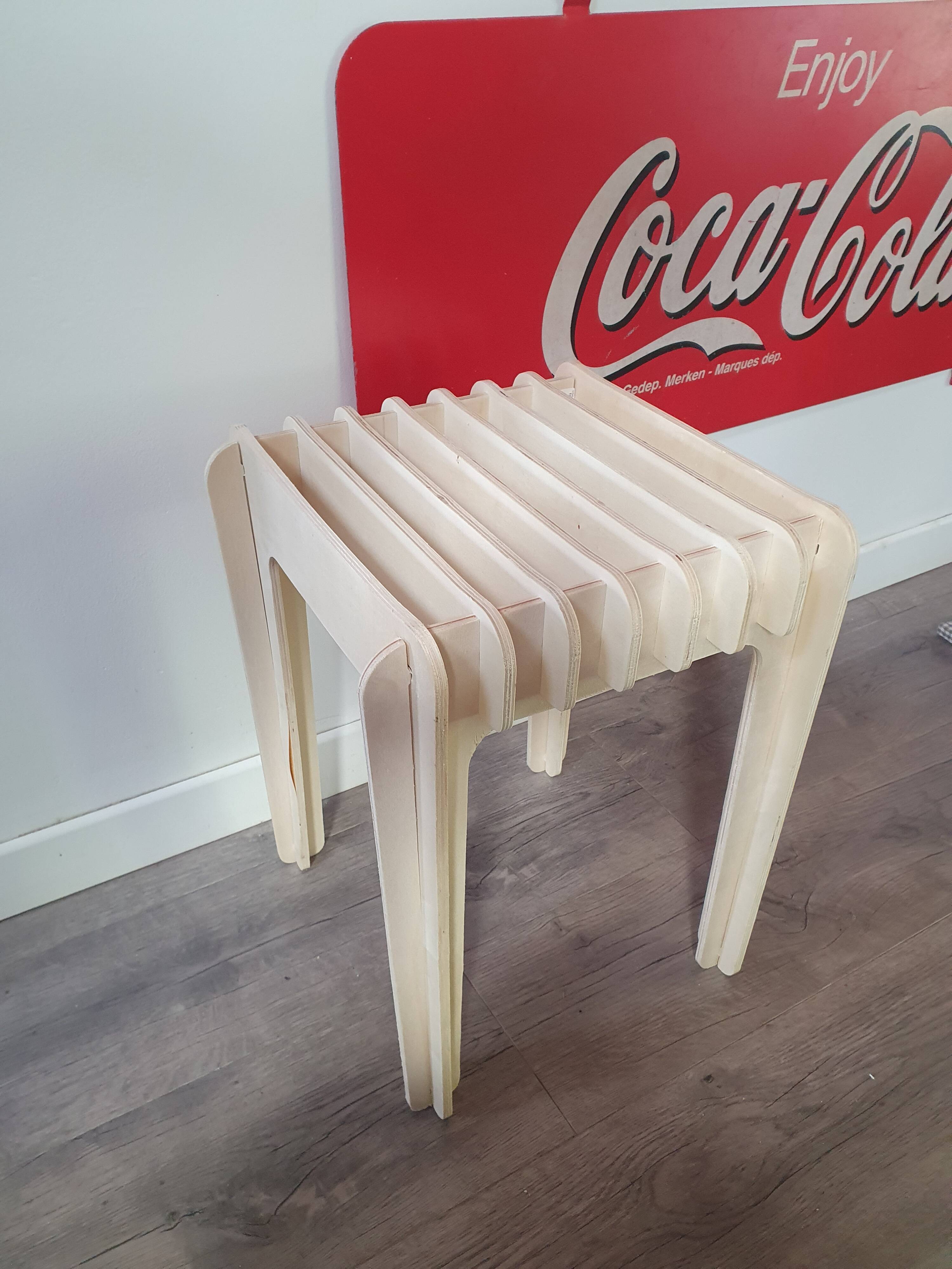 new designer square wooden stool japandi simplicity collection