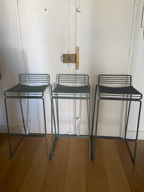 "HAY" high metal stools