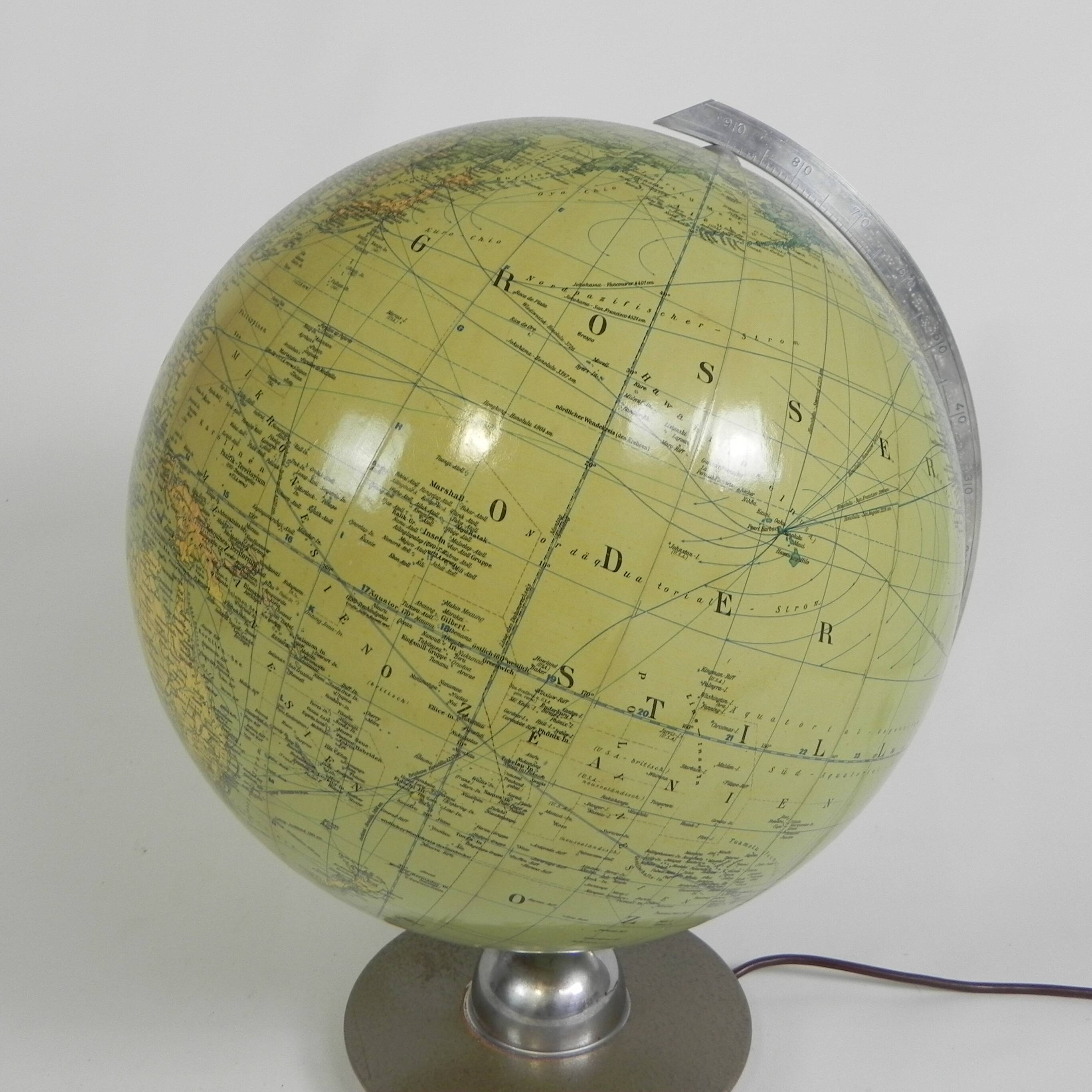 Luminous globe JRO Globus, 1960s