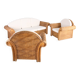 Woven rattan lounge set