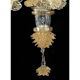 Verre de Murano italien Ca’ Rezzonico – Design floral en or fait à la main